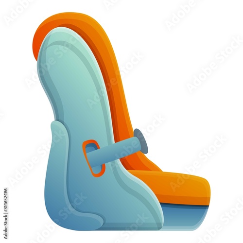 Protect baby car seat icon. Cartoon of protect baby car seat vector icon for web design isolated on white background