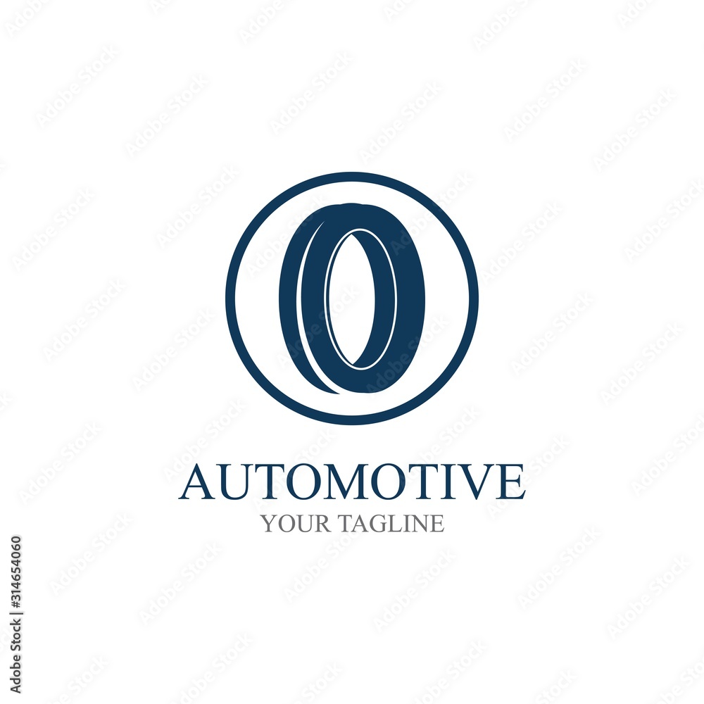 Obraz premium Tire vector icon illustration design template