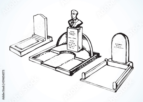 Tomb. Vector drawing