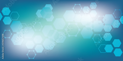 Abstract Hexagonal Background. Vector. Abstract hexagonal shapes