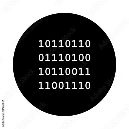 Binärcode und Kreis