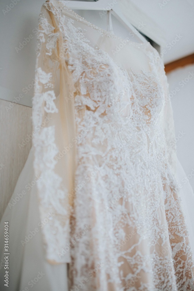 closeup details of wedding dress closeup details of wedding dress