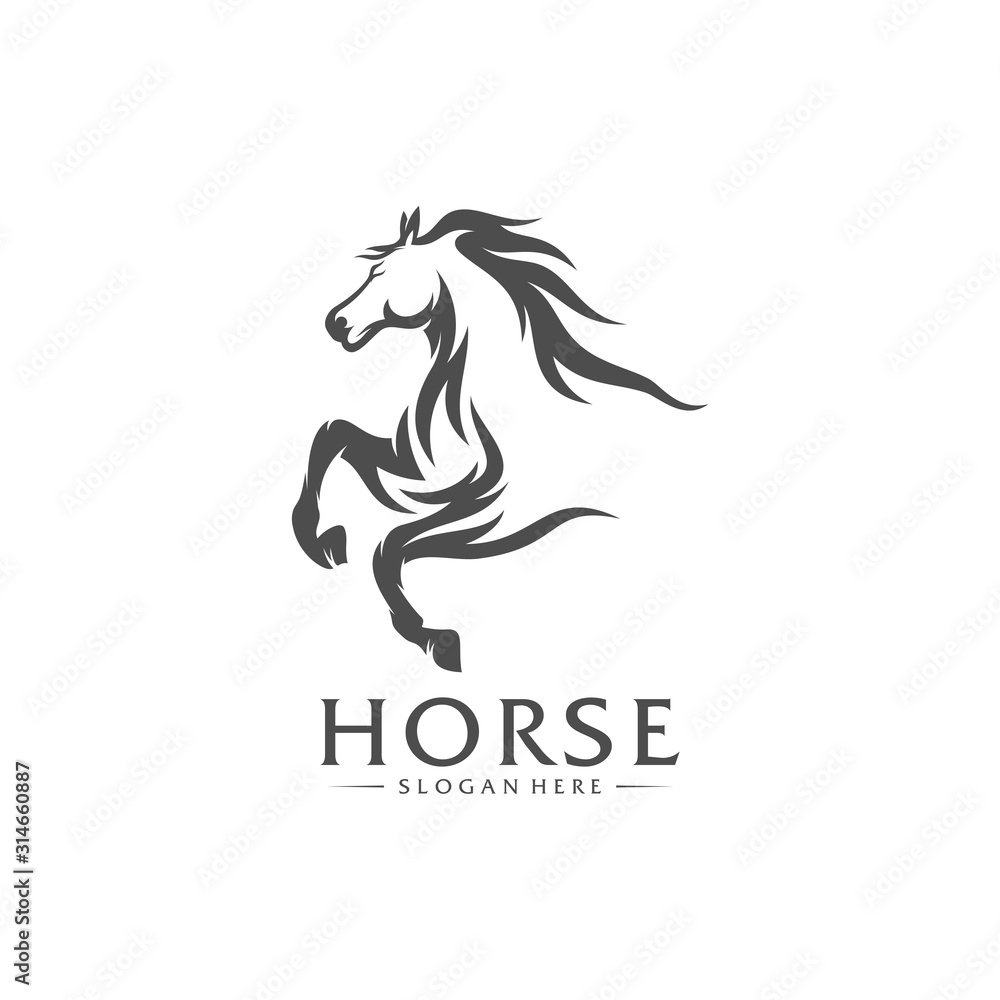 Fast Horse logo Design Vector, Creative design, Template, illustration Fast Horse logo Design Vector, Creative design, Template, illustration