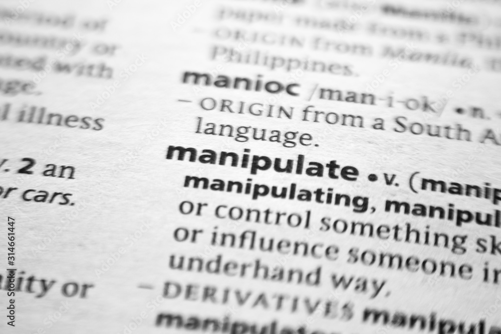 Word or phrase Manipulate in a dictionary. Word or phrase Manipulate in a dictionary.