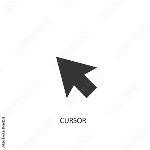 Free Download cursor icon vector illustration for graphic design and websites - GFXLoad