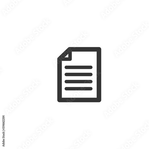 document icon vector illustration for graphic design and websites