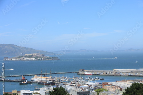 Beautiful Summer Scenery in San Francisco and its Harbor © marcuspon