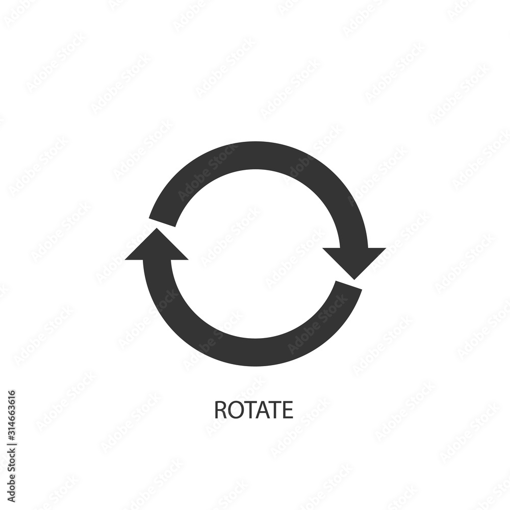 rotating arrow icon vector illustration for graphic design and websites rotating arrow icon vector illustration for graphic design and websites