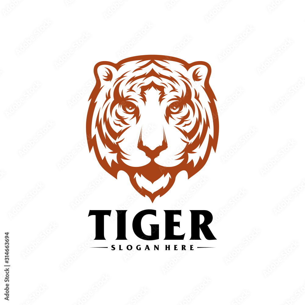 Head Tiger logo Design Vector, Creative design, Template, illustration