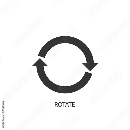 rotating arrow icon vector illustration for graphic design and websites