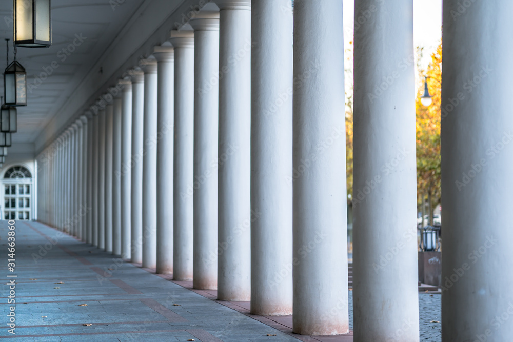 Colonnade of a Theatre in Wiesbaden, Germany