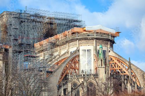 Renovation of the cathedral Notre Dame de Paris 