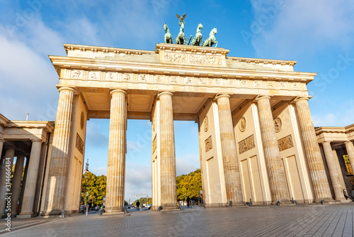 Brandenburg Gate in Berlin in the morning. Germany.