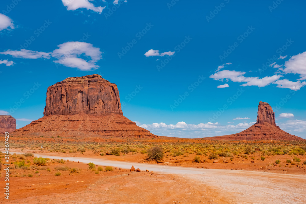 Landscape of Monument valley. Navajo tribal park, USA. Landscape of Monument valley. Navajo tribal park, USA.