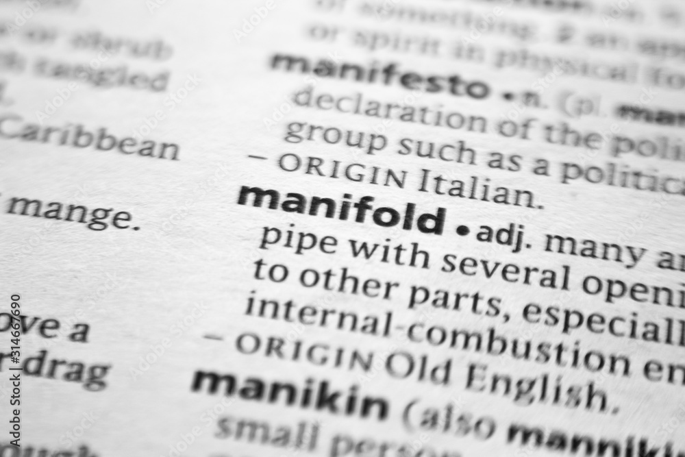 Word or phrase Manifold in a dictionary. Word or phrase Manifold in a dictionary.