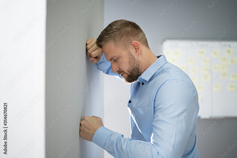 Disappointed Businessman In Office