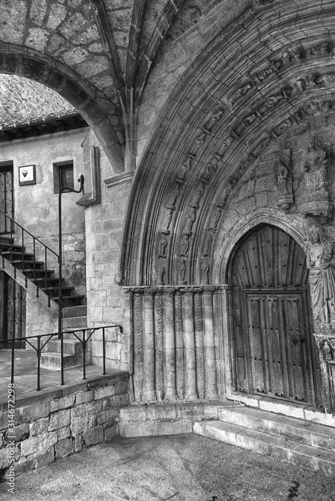 entrance to the church entrance to the church