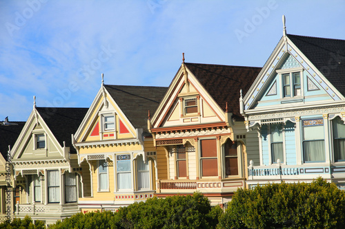 Beautiful Victorian Houses (Painted Ladies) in San Francisco