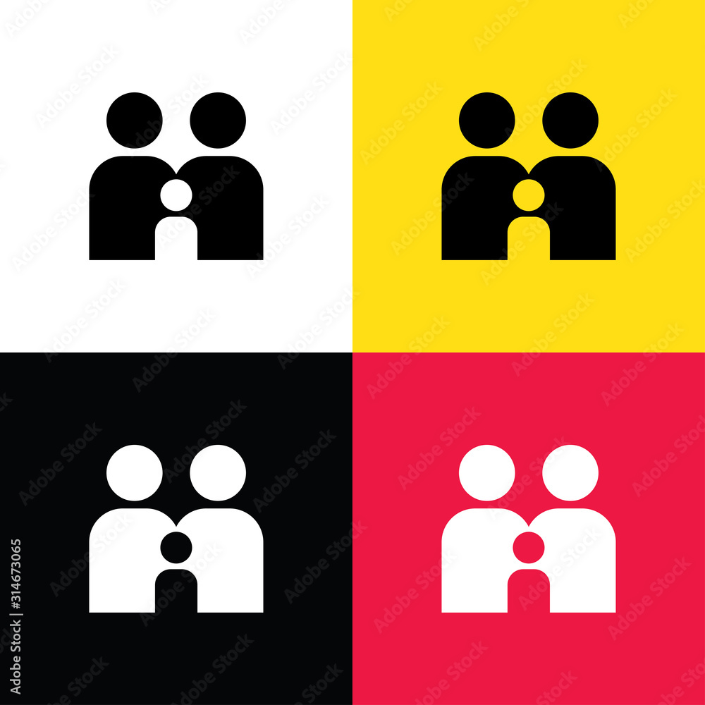 Family icon illustration isolated vector symbol symbol Family icon illustration isolated vector symbol symbol