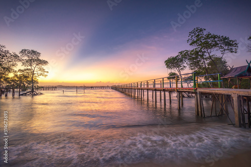 The Sunset Moment at Batam Bintan Island Indonesia © Nurwijaya