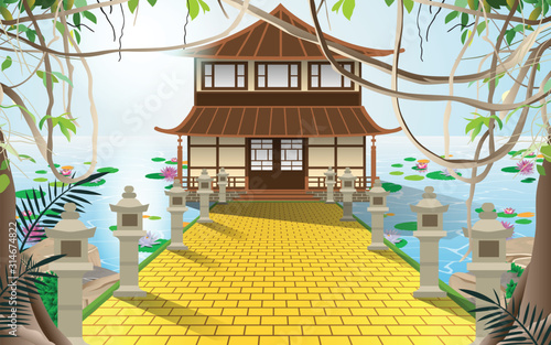 dojo in the swamp in japan	