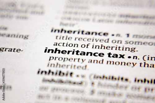 Word or phrase inheritance tax in a dictionary.
