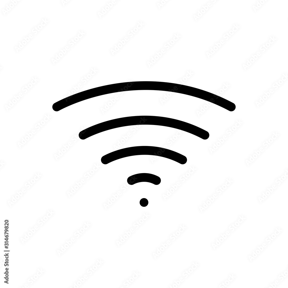 Wifi Icon - Vector Illustration . Wifi Icon - Vector Illustration .
