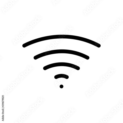 Wifi Icon - Vector Illustration .