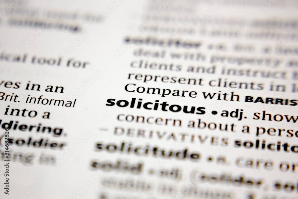 Word or phrase solicitous in a dictionary. Word or phrase solicitous in a dictionary.