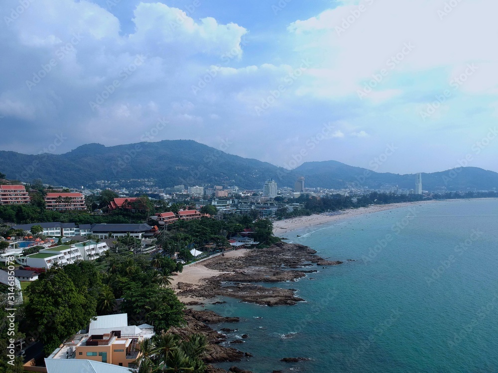 Patong Phuket from above by drone