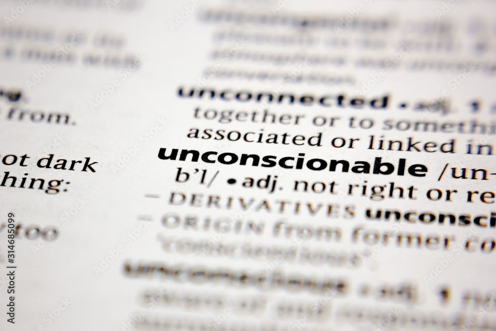 Word or phrase unconscionable in a dictionary. Word or phrase unconscionable in a dictionary.
