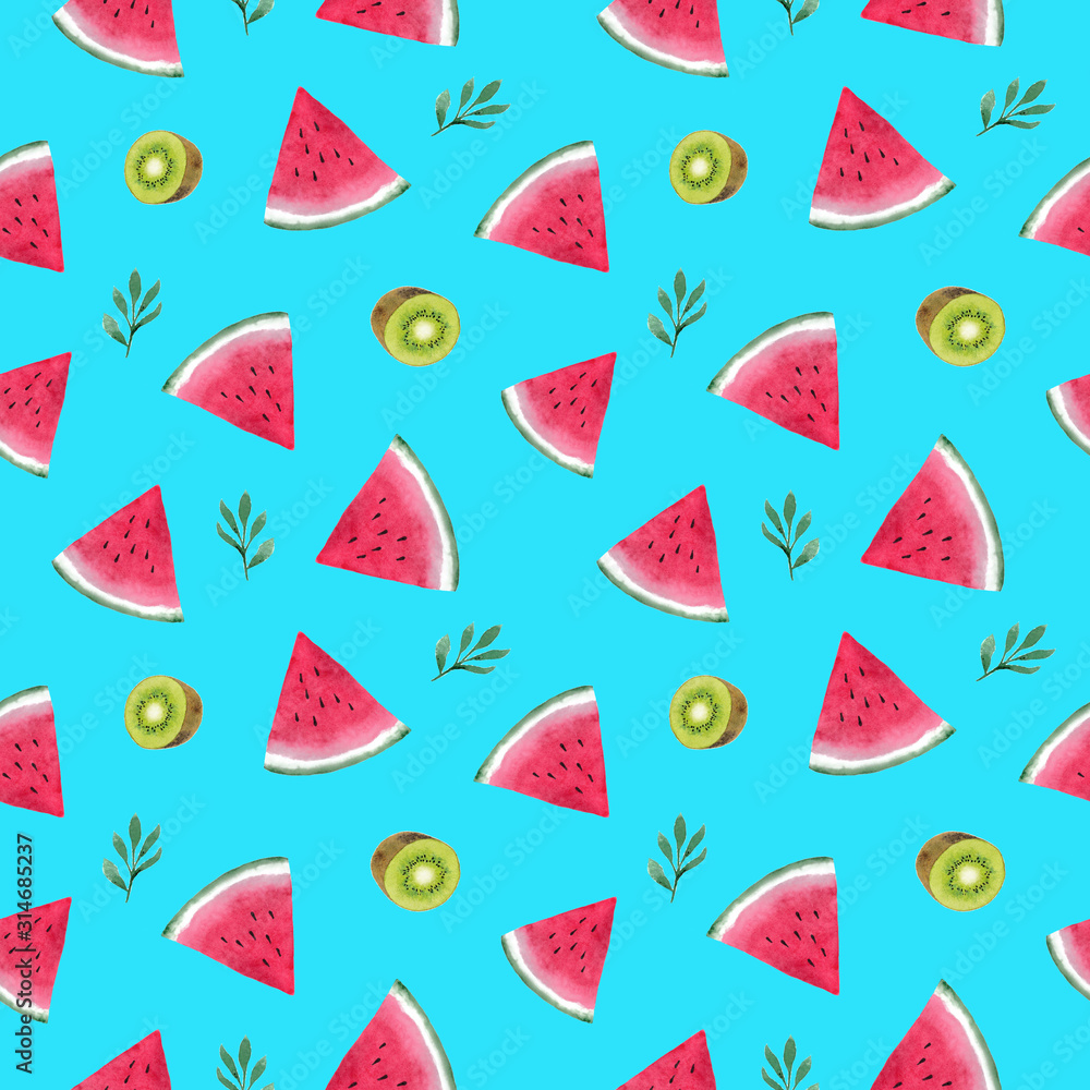 seamless pattern with watermelon seamless pattern with watermelon