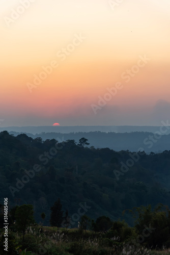 Sunset at Khao Kho View Point, Khao Kho District, Phetchabun Province, Thailand © fri9thsep