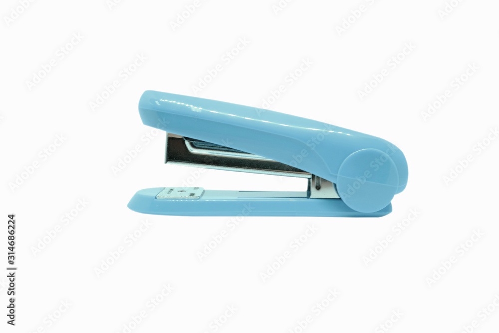 Blue stapler isolated on a white background with clipping path. Blue stapler isolated on a white background with clipping path.
