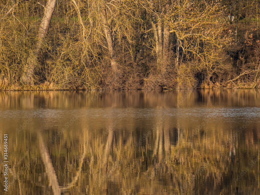 Der Aalkistensee bei Maulbronn im Winter