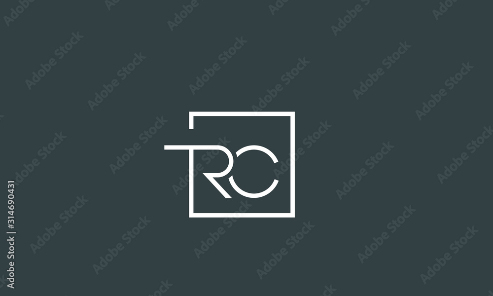 Alphabet letter monogram icon logos TRC Alphabet letter monogram icon logos TRC