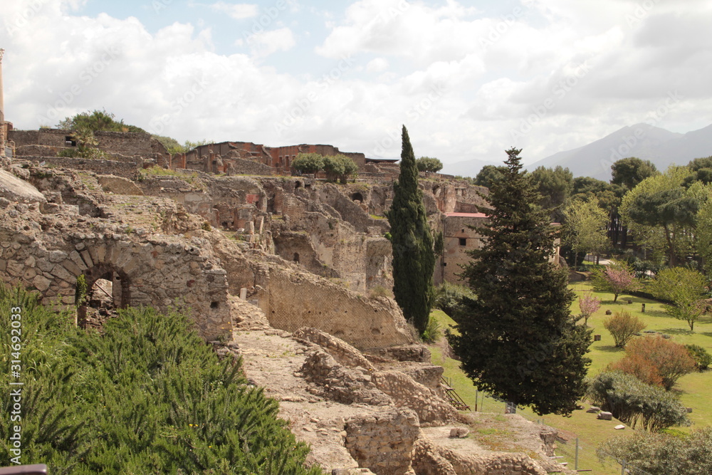 Fototapeta premium Pompeii Ruins, Naples, Italy