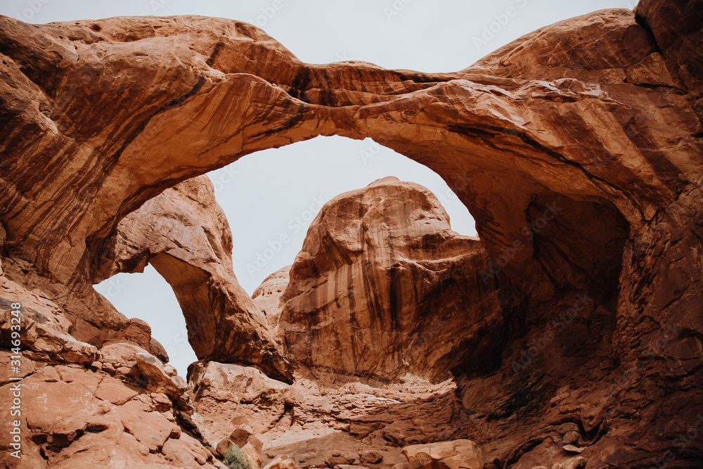 Double Arch, dans le parc national Arches dans l'Utah