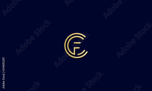 Alphabet letter monogram icon logos CCF or FCC photo