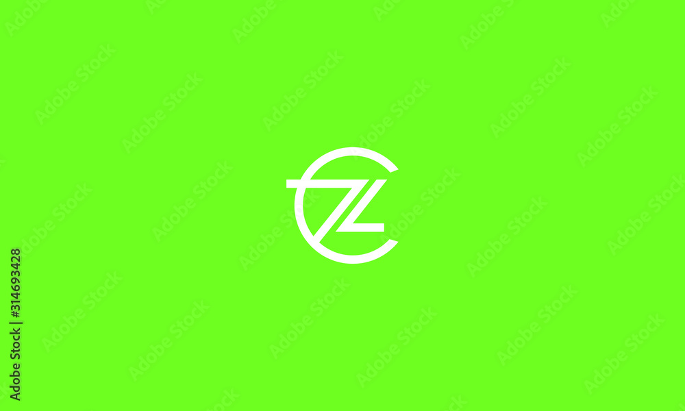 Alphabet letter monogram icon logos CZ or ZC Alphabet letter monogram icon logos CZ or ZC
