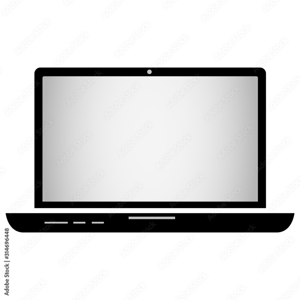 Laptop vector on isolated white background. Blank screen. Laptop vector on isolated white background. Blank screen.