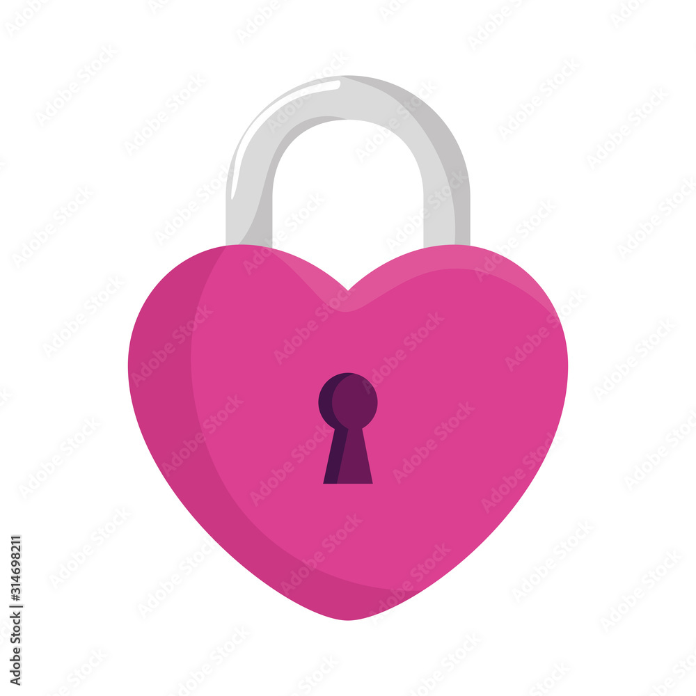 padlock in shape heart isolated icon vector illustration design padlock in shape heart isolated icon vector illustration design