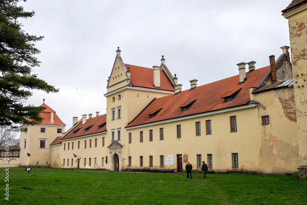 Renaissance Castle in Zhovkva, Lviv region, Ukraine. April 2016