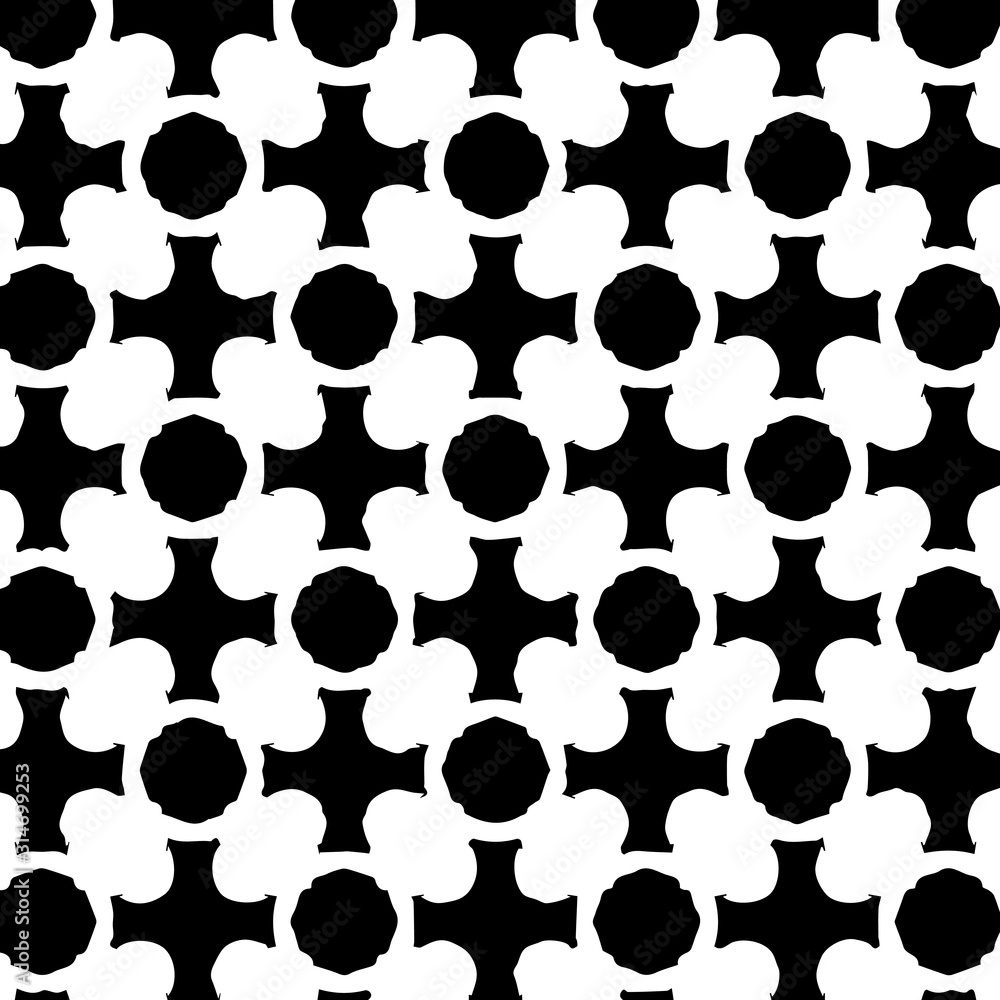 Fototapeta premium Seamless vector pattern in ornamental style. Geometric desing texture for gift.