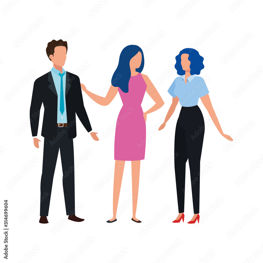 business people elegant avatar character vector illustration design business people elegant avatar character vector illustration design