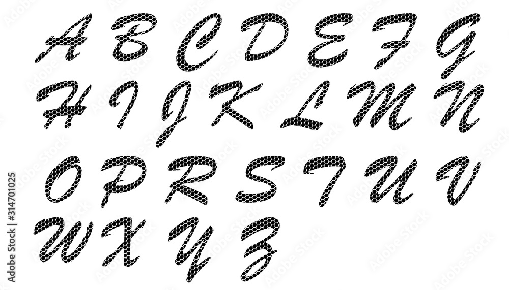 Set of creative Latin alphabet letters with snake skin pattern, stylish alphabet design for typography and typography. Set of creative Latin alphabet letters with snake skin pattern, stylish alphabet design for typography and typography.