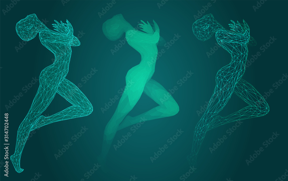 vector set of female figures in dance poses on the background vector set of female figures in dance poses on the background