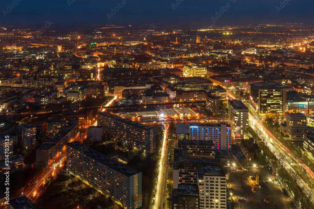 View of the city of Wroclaw