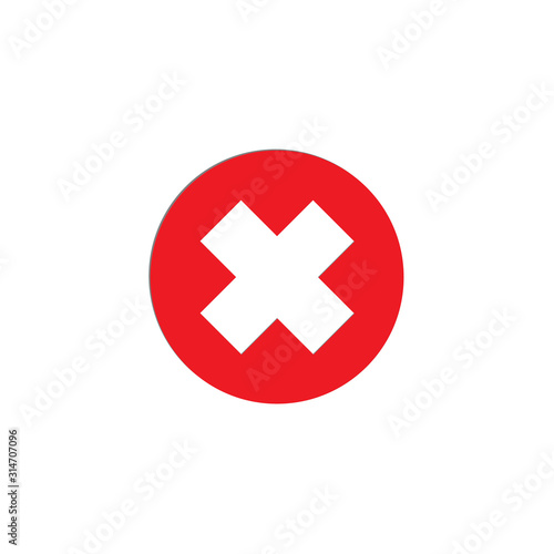 cancel icon. flat illustration of cancel vector icon. cancel sign symbol on white background. eps 10