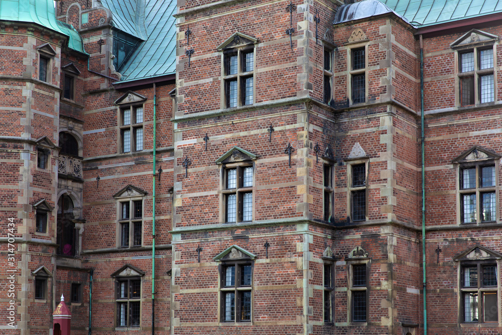 Fototapeta premium Rosenborg castle close-up, Copenhagen, Denmark
